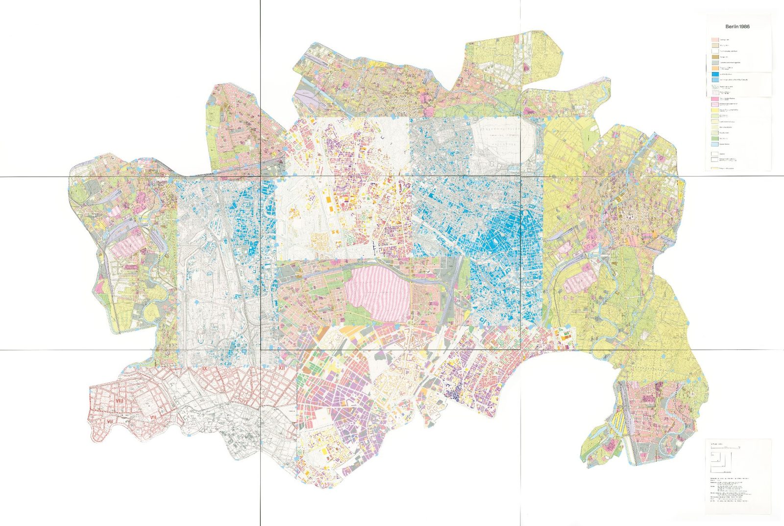 Piranesian Map of Berlin, ca. 1986, 2022