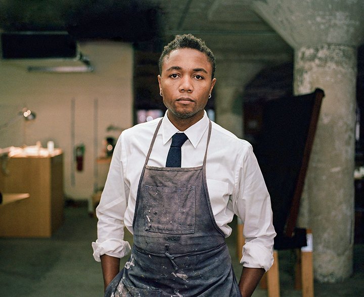 Marshall Brown in his studio