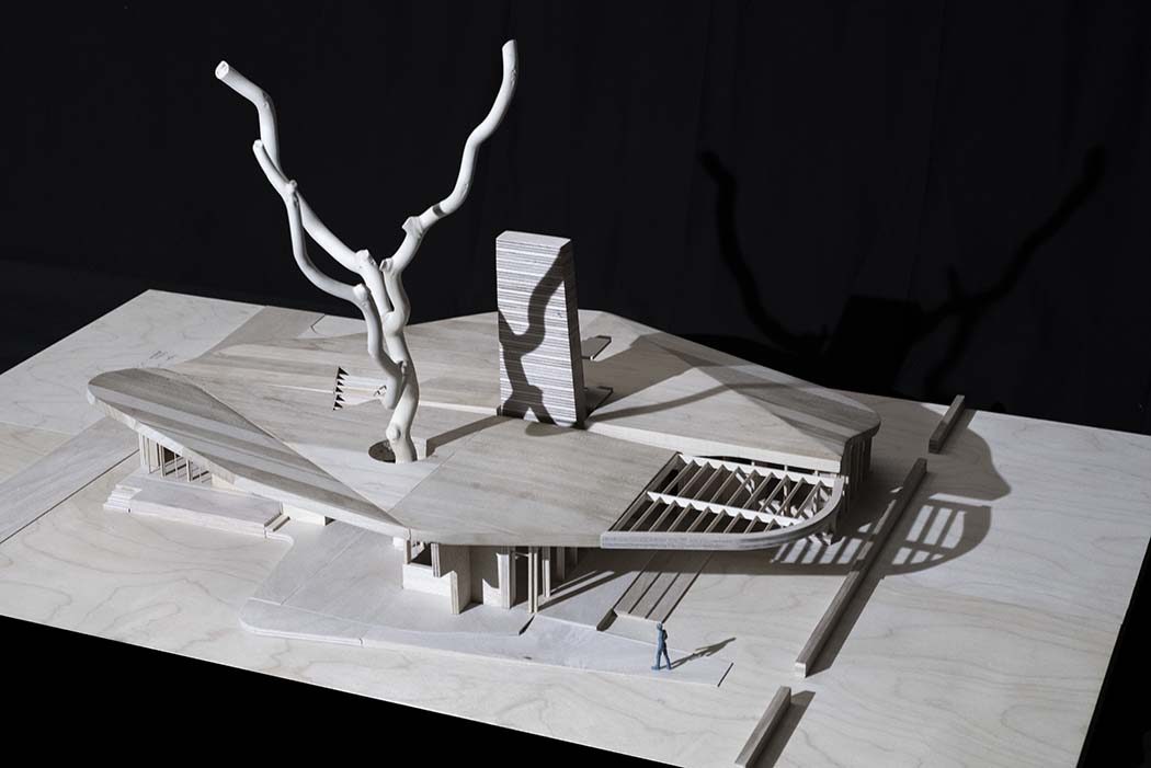 Smooth Growth exhibition model, side